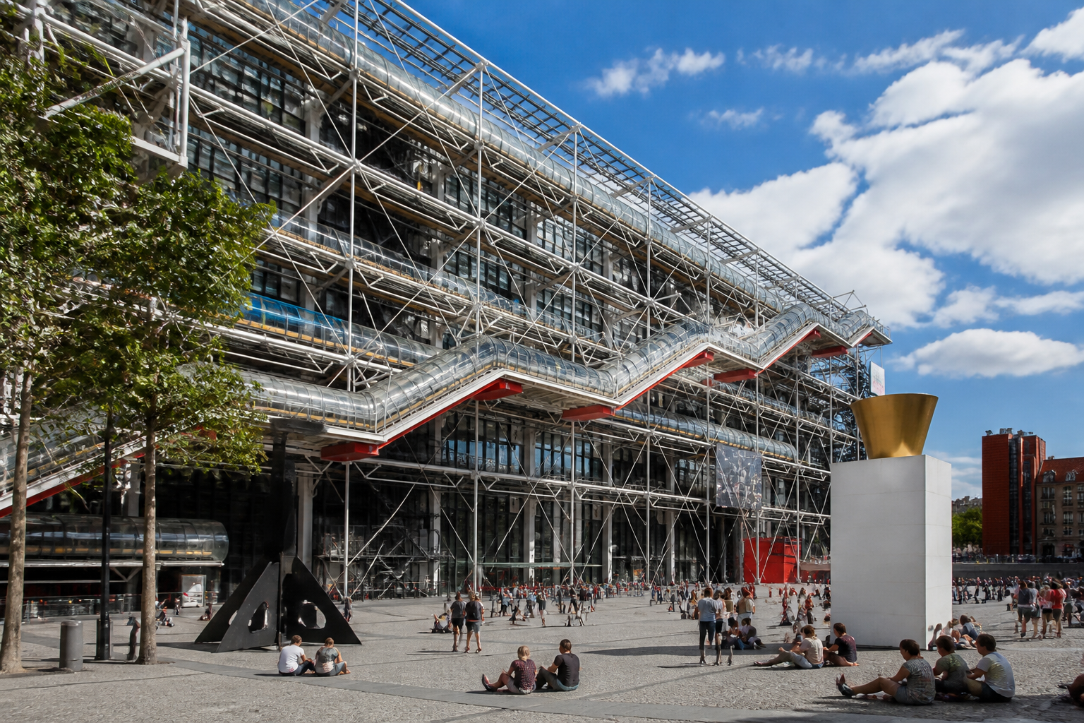 Illustration éditoriale : Le Centre Pompidou inscrit aux Monuments historiques : « Notre-Dame-des-Tuyaux » entre au patrimoine