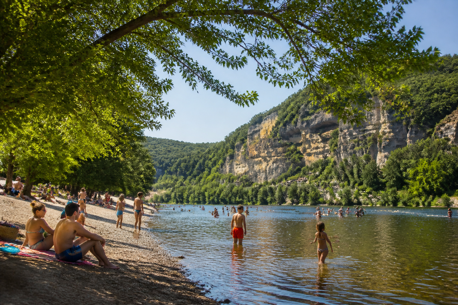 Les 4 meilleures plages proches de Sarlat-la-Canéda
