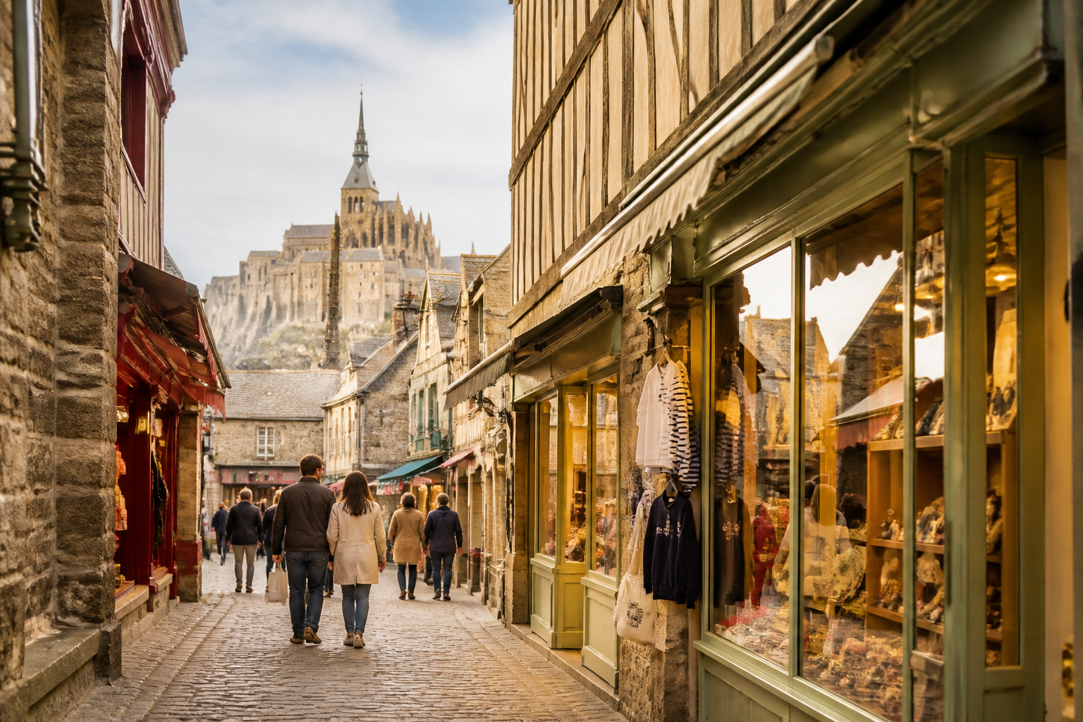 Où faire du shopping au Mont-Saint-Michel ? Rues, centres et boutiques locales