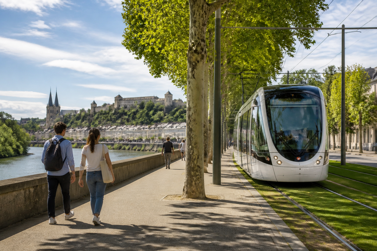Visiter Angers sans voiture : train, transports et itinéraire