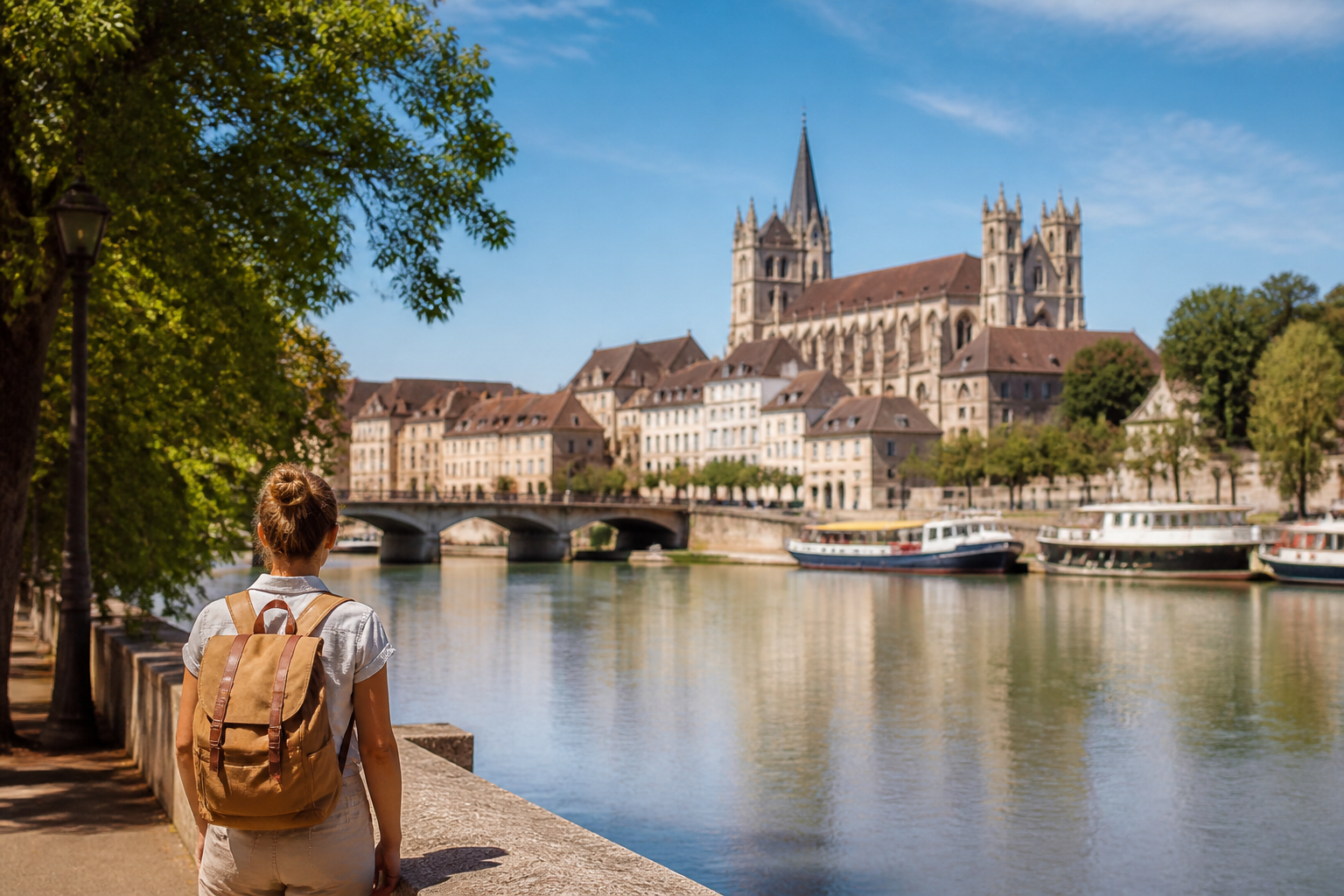 Visiter Auxerre sans voiture : train, transports et itinéraire