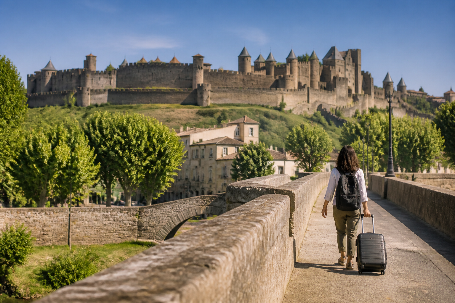 Visiter Carcassonne sans voiture : train, transports et itinéraire