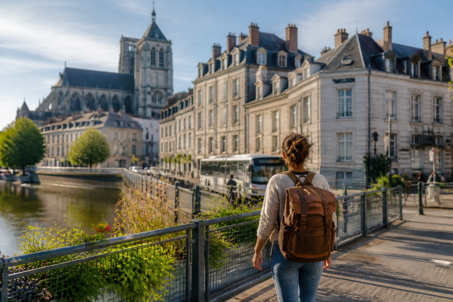 Visiter Châlons-en-Champagne sans voiture : train, transports et itinéraire