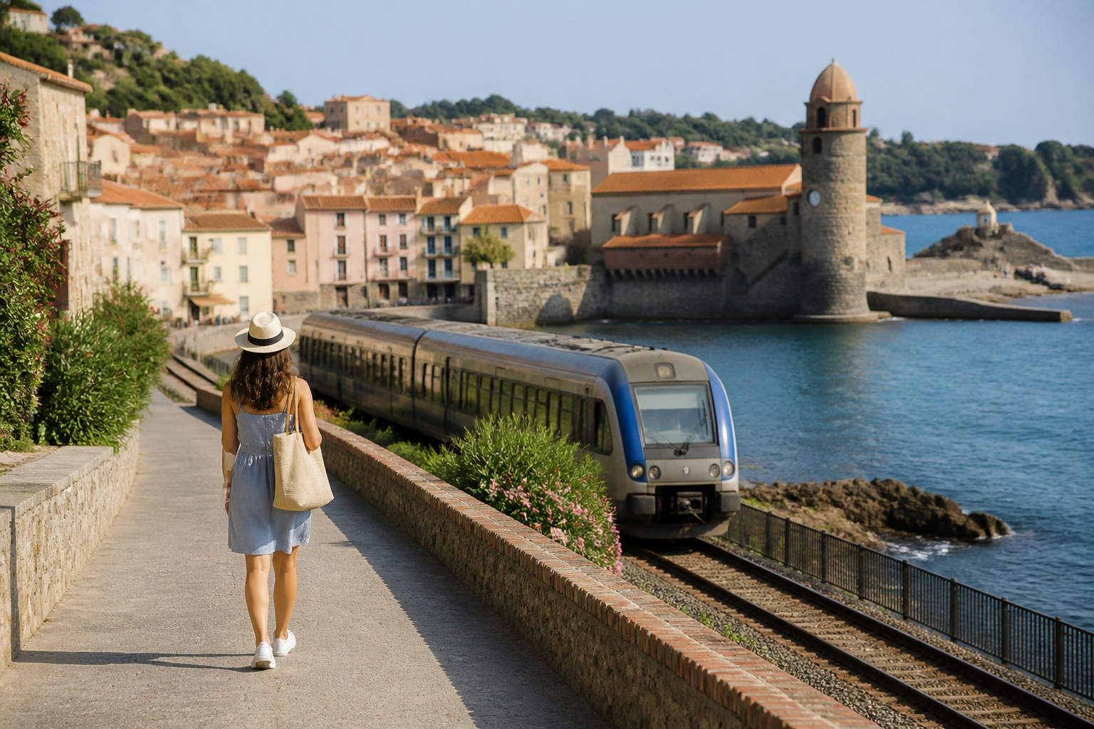 Visiter Collioure sans voiture : train, transports et itinéraire