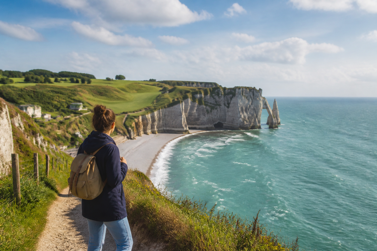 Visiter Étretat en 1 jour : itinéraire à pied, étapes et carte