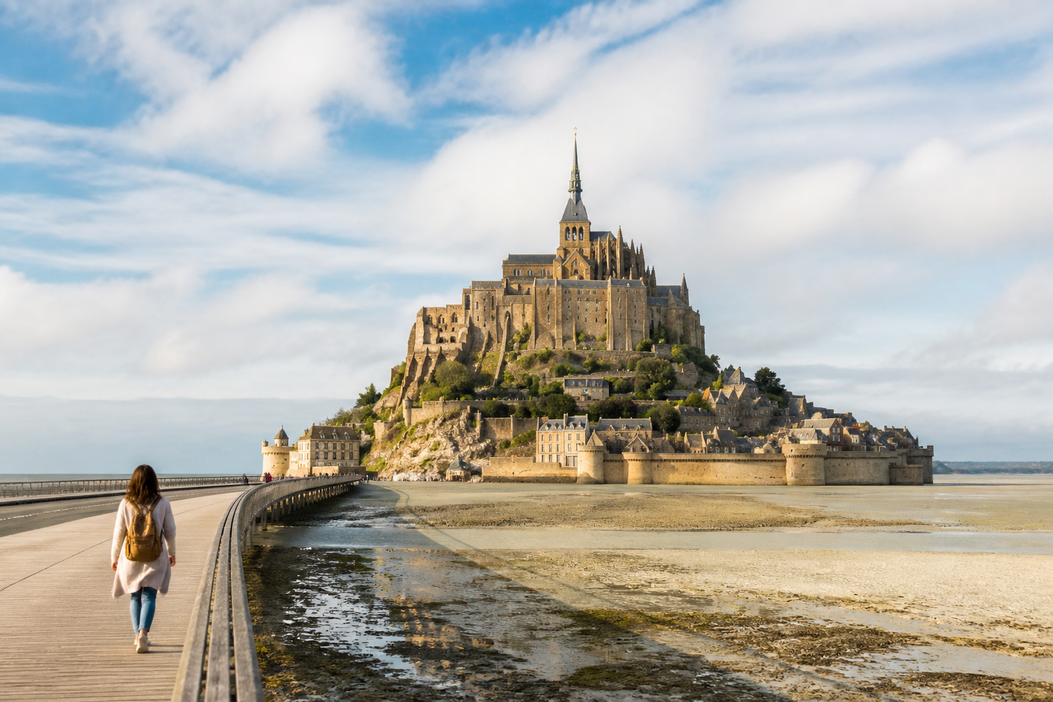 Visiter Le Mont-Saint-Michel en 1 jour : itinéraire à pied, étapes et carte