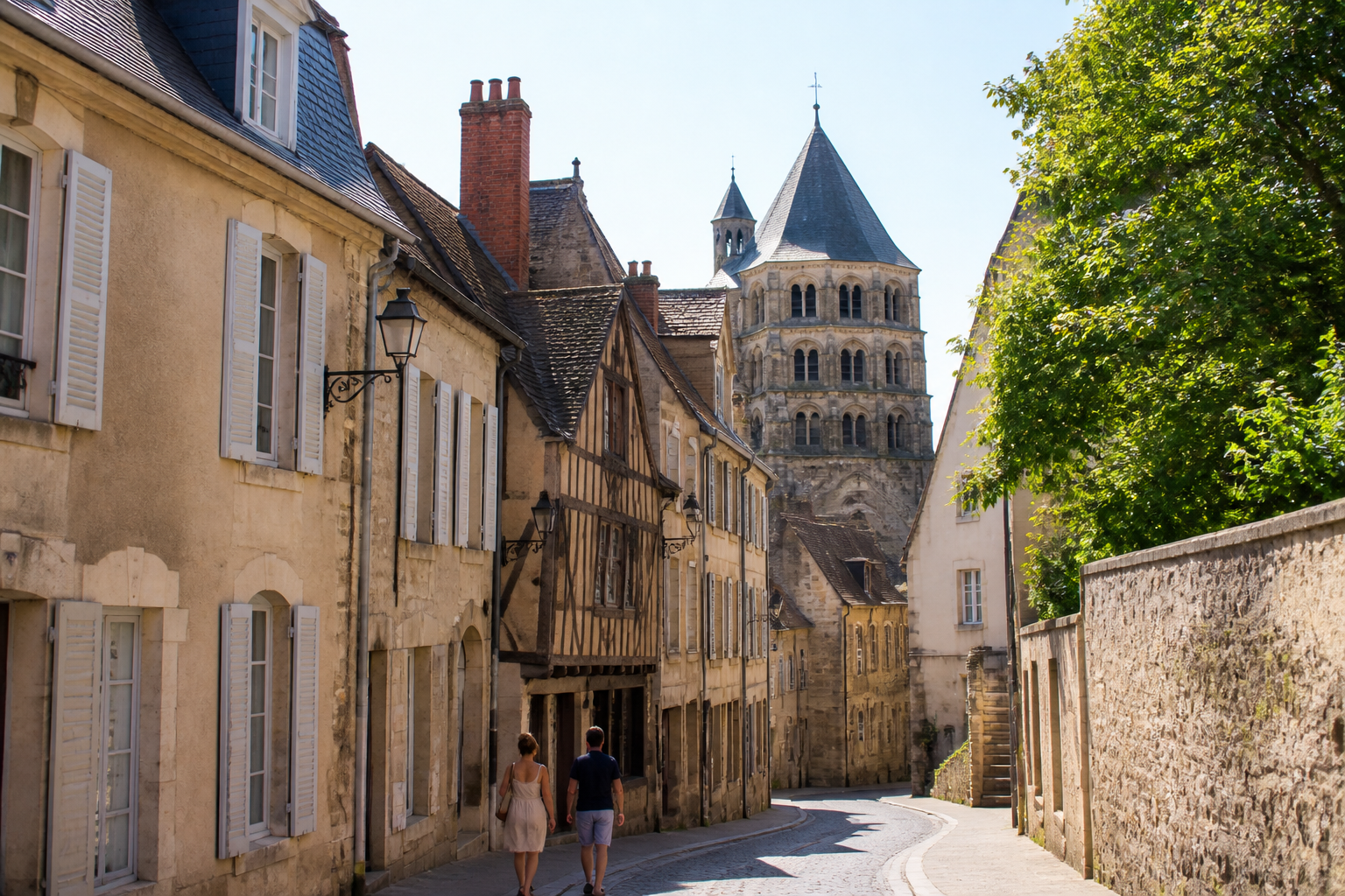 Visiter Nevers en 1 jour : itinéraire à pied, étapes et carte