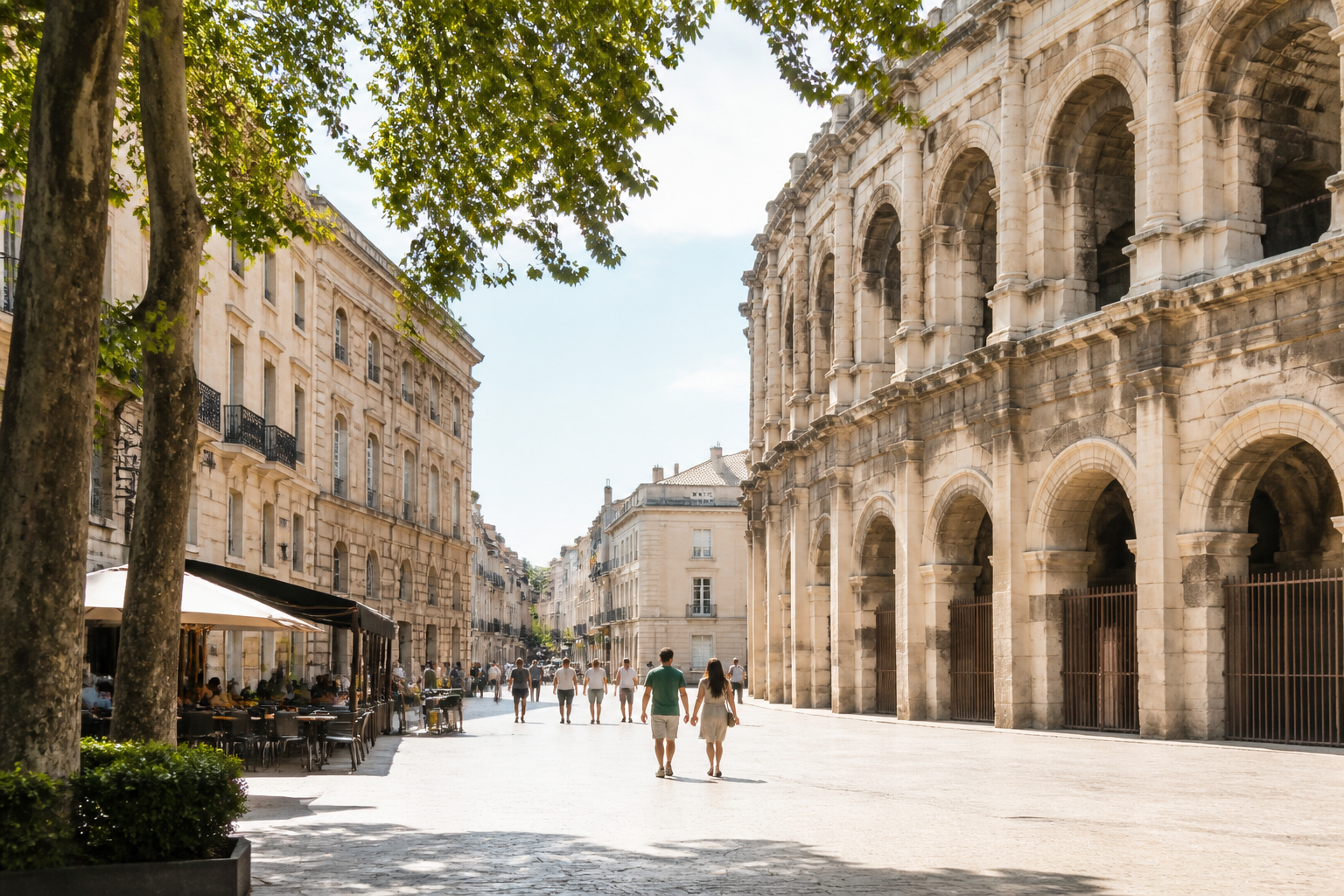 Visiter Nîmes en 1 jour : itinéraire à pied, étapes et carte