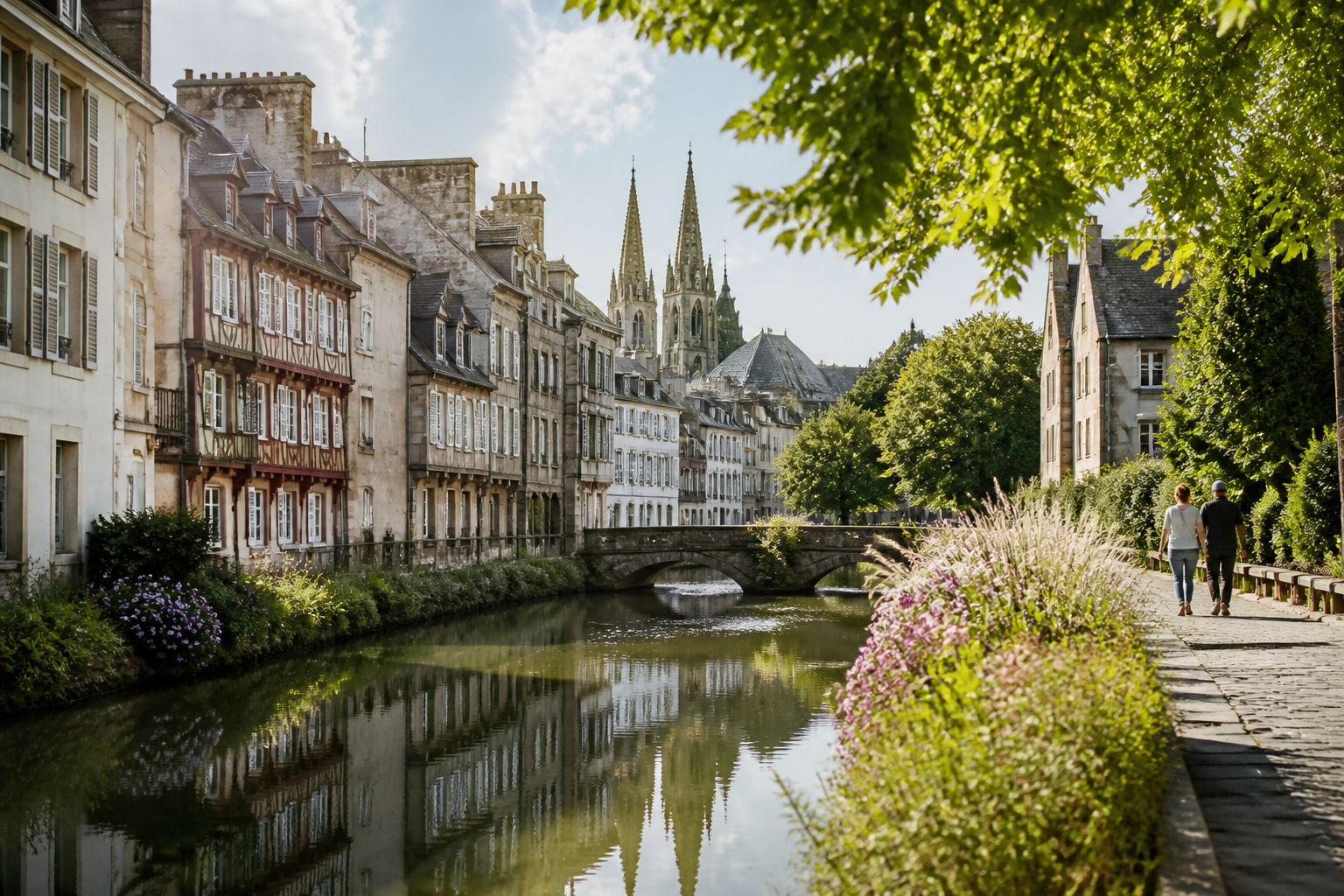Visiter Quimper en 1 jour : itinéraire à pied, étapes et carte