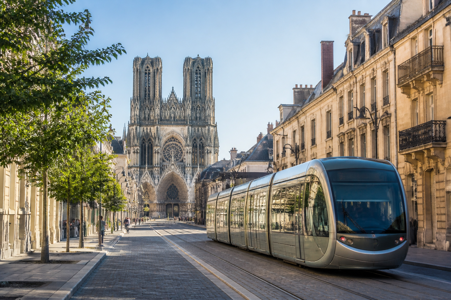 Visiter Reims sans voiture : train, transports et itinéraire