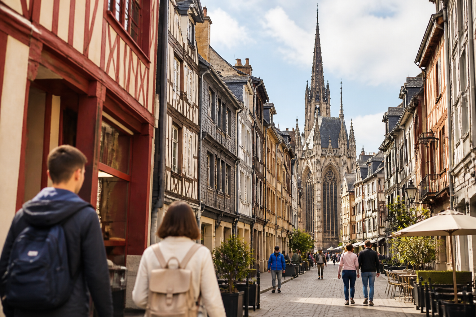 Visiter Rouen sans voiture : train, transports et itinéraire