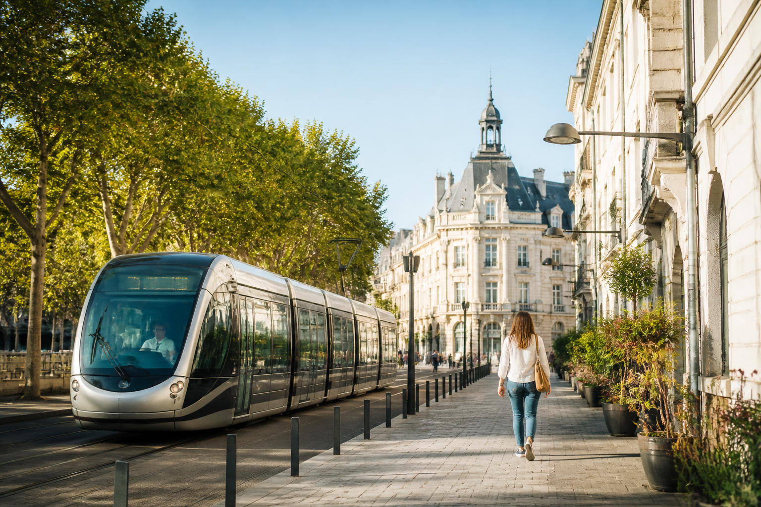 Visiter Tours sans voiture : train, transports et itinéraire