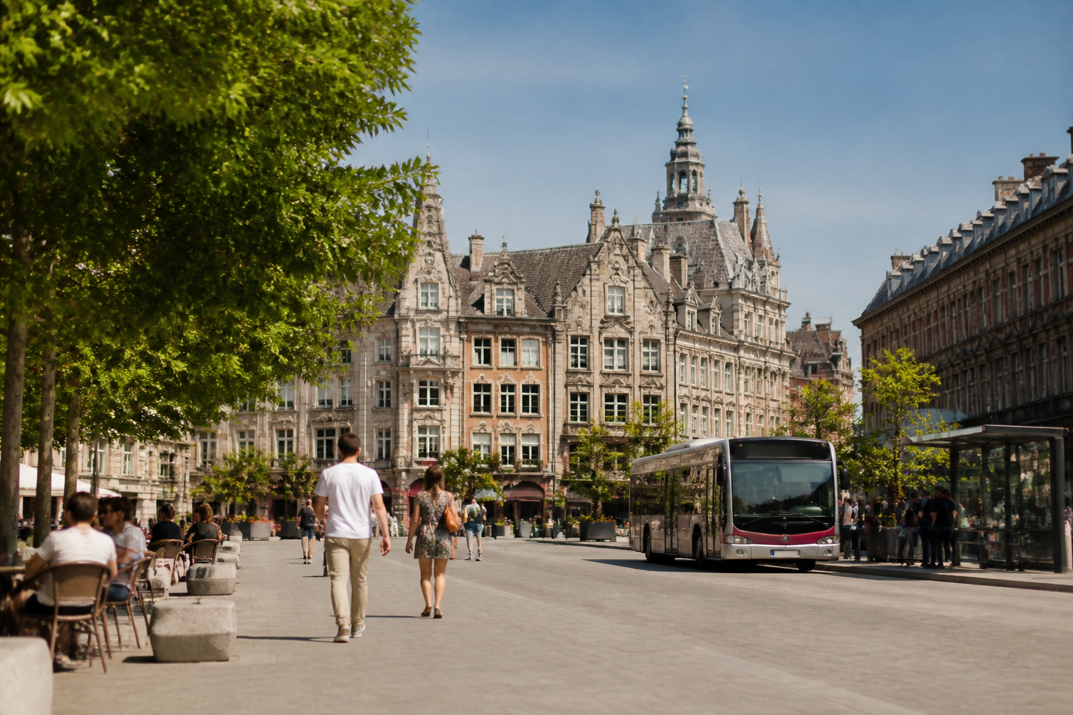 Visiter Valenciennes sans voiture : train, transports et itinéraire