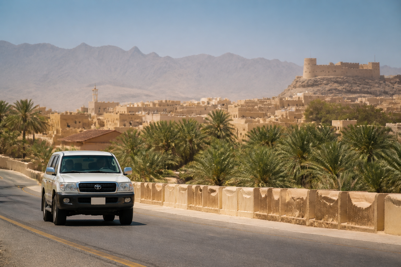 Se déplacer à Oman : location de voiture/4x4, bus, taxis… conseils de conduite