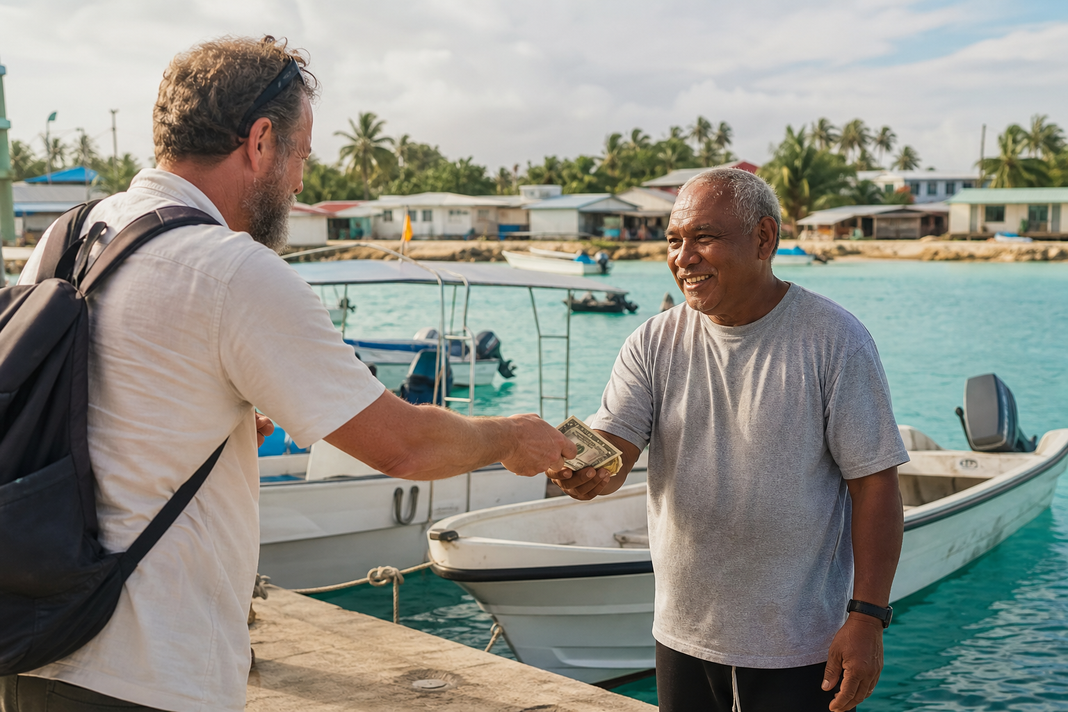 Monnaie en Îles Marshall : dollar américain (USD), change, paiements, retraits, pourboires