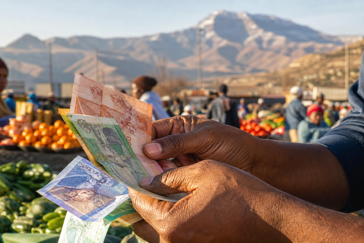 Monnaie au Lesotho : devise, change, paiements, retraits et pourboires