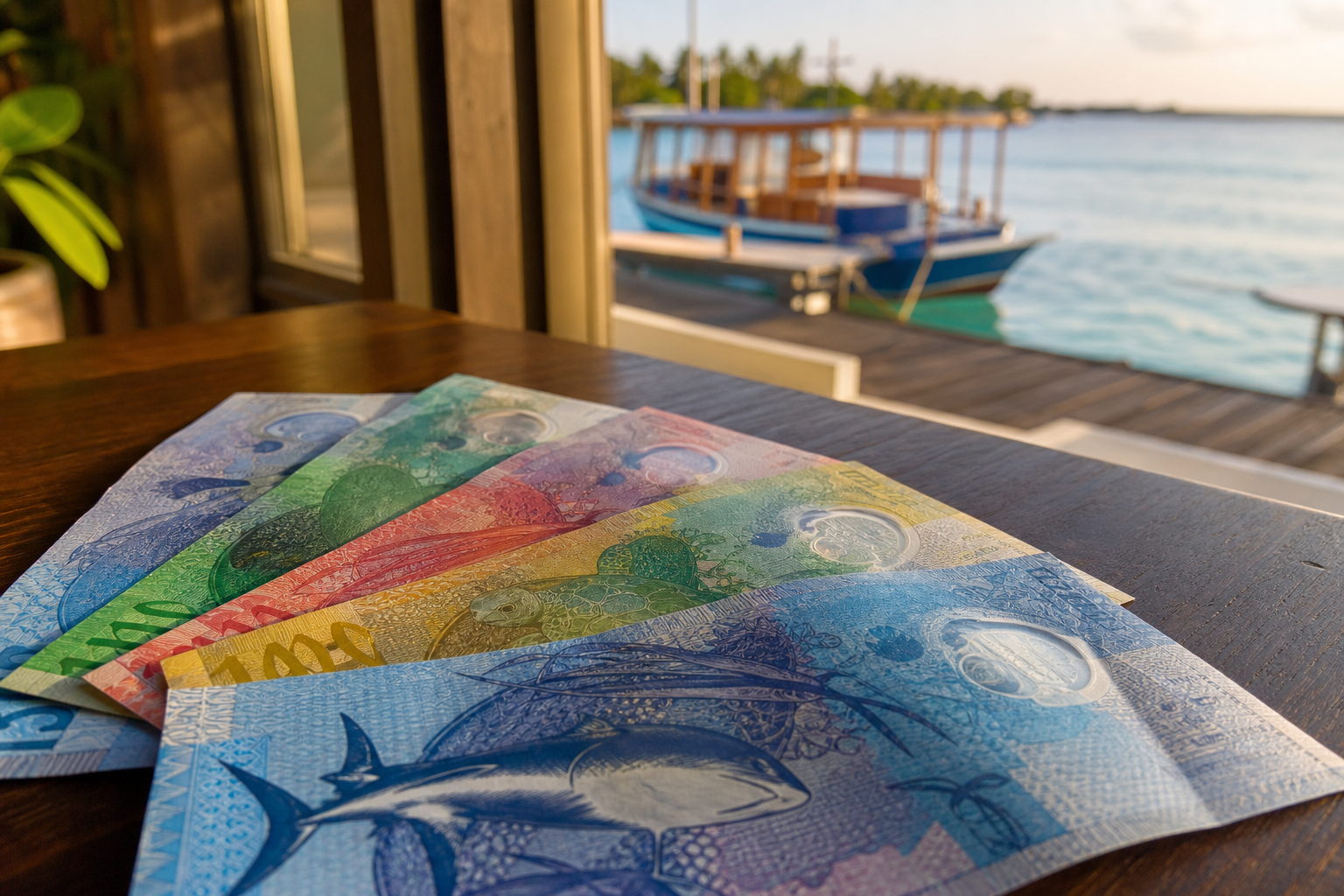 Monnaie aux Maldives : rufiyaa (MVR), change, paiements, retraits, pourboires