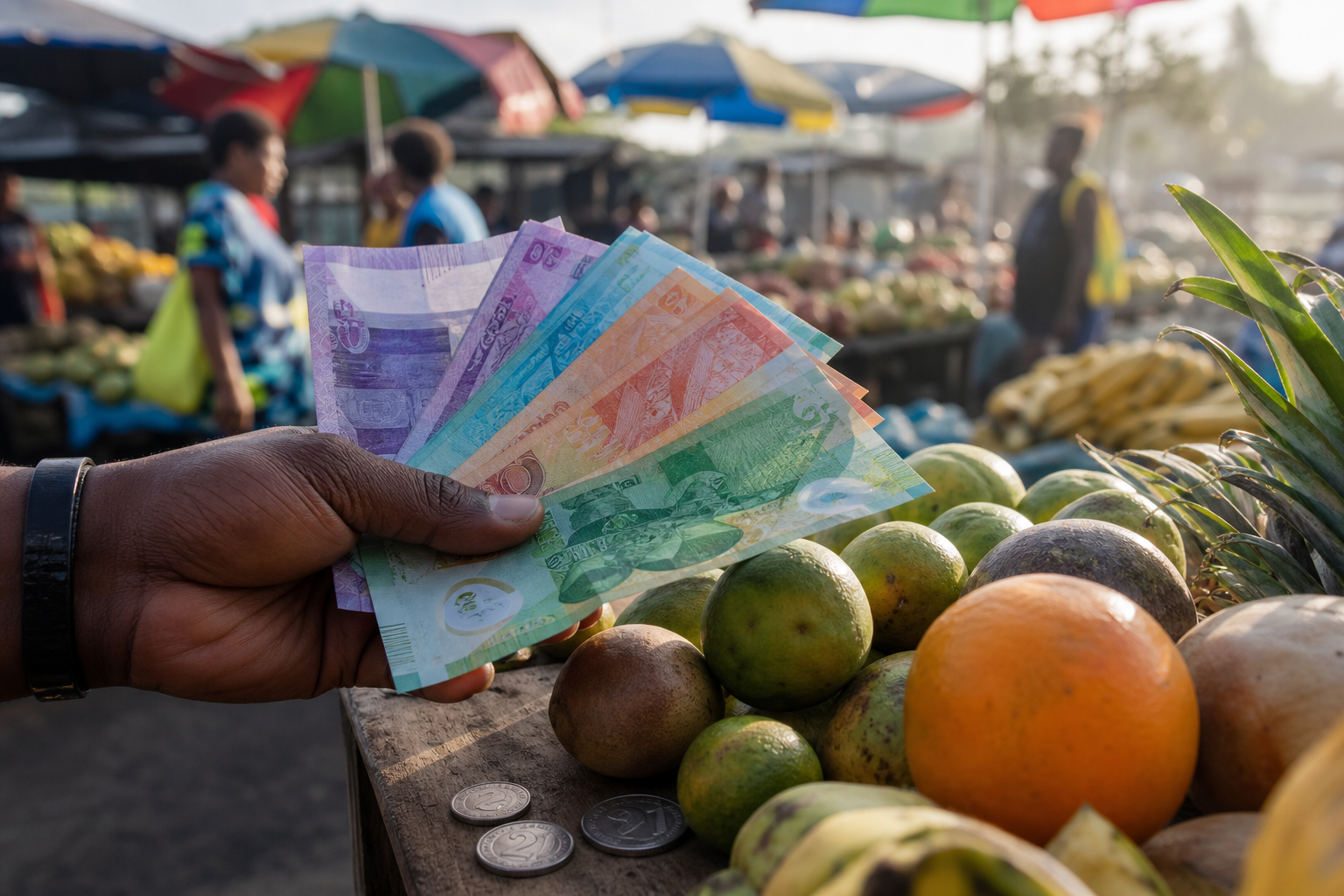 Monnaie en Papouasie-Nouvelle-Guinée : kina (PGK), change, paiements, retraits, pourboires