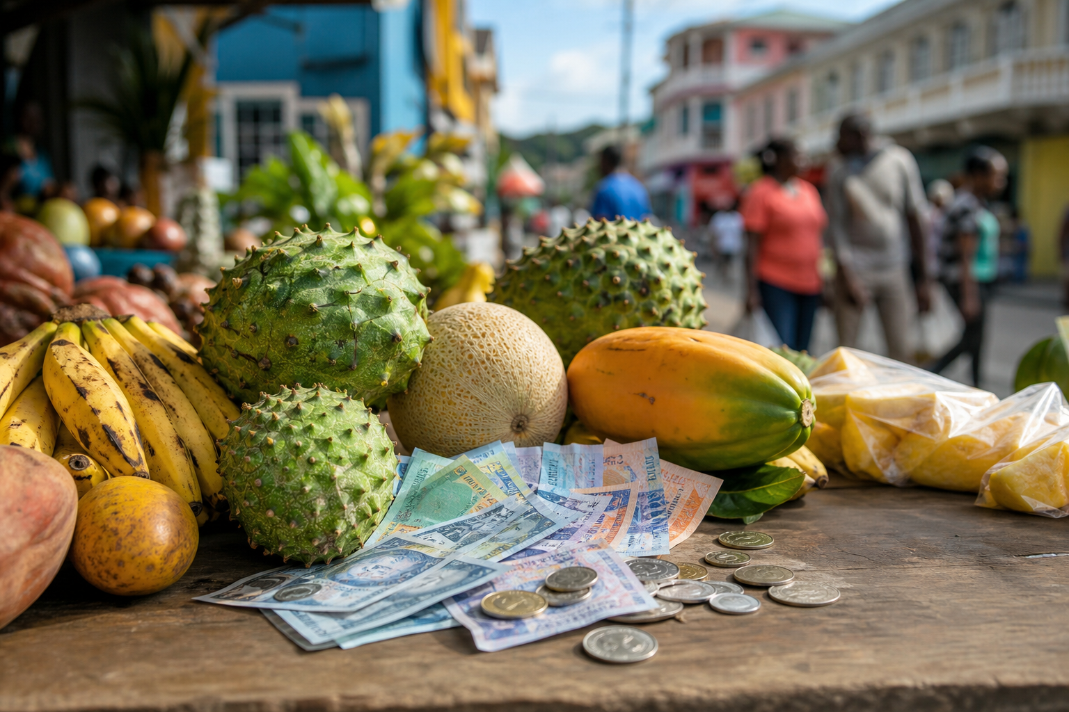 Monnaie à Saint-Vincent-et-les-Grenadines : dollar des Caraïbes orientales, change, paiements, retraits et pourboires