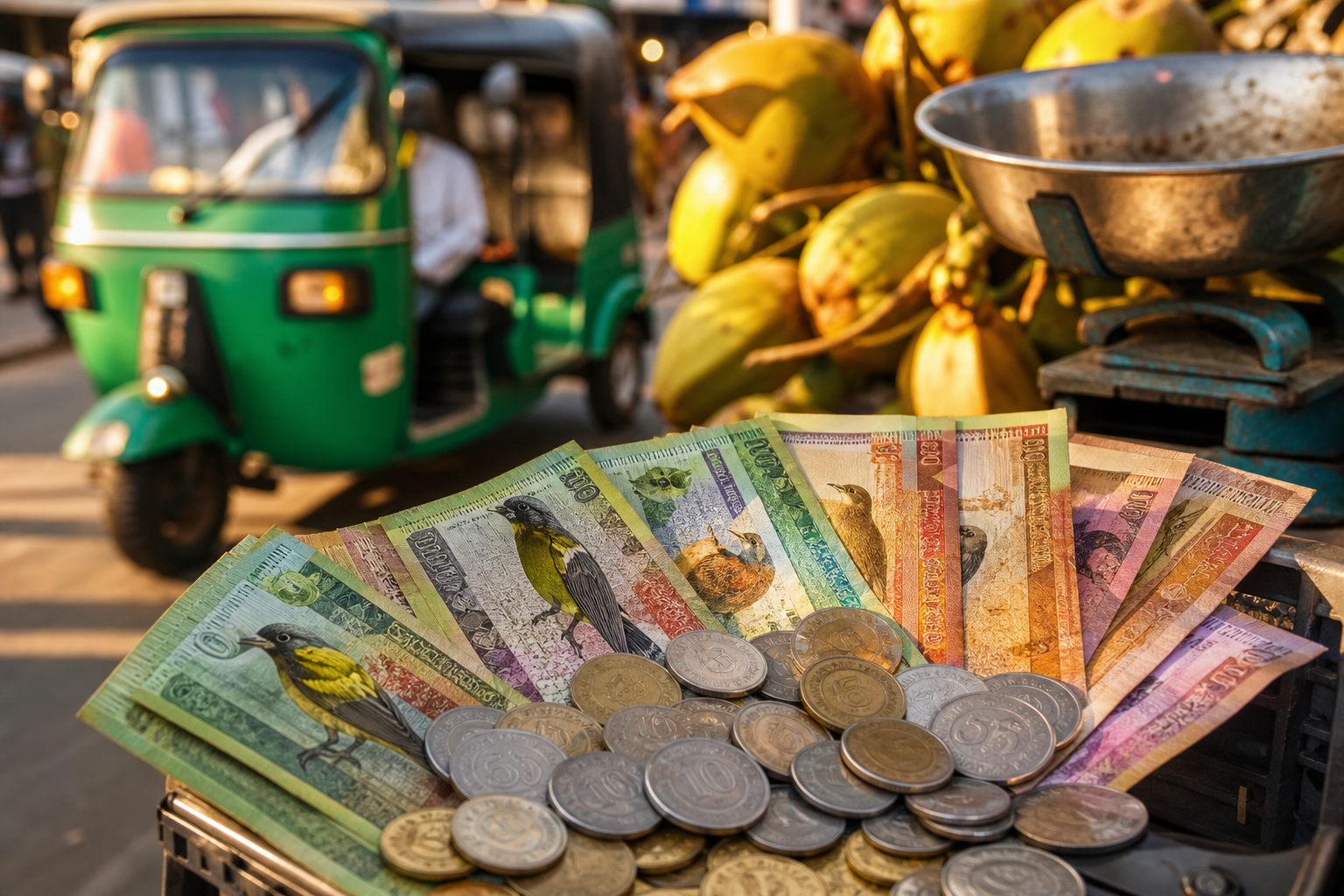 Monnaie au Sri Lanka : devise, change, paiements, retraits et pourboires