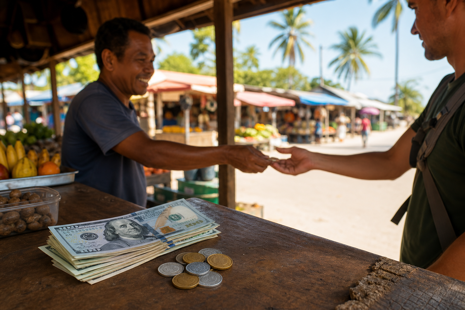 Monnaie en Timor-Leste : dollar américain (USD), change, paiements, retraits, pourboires