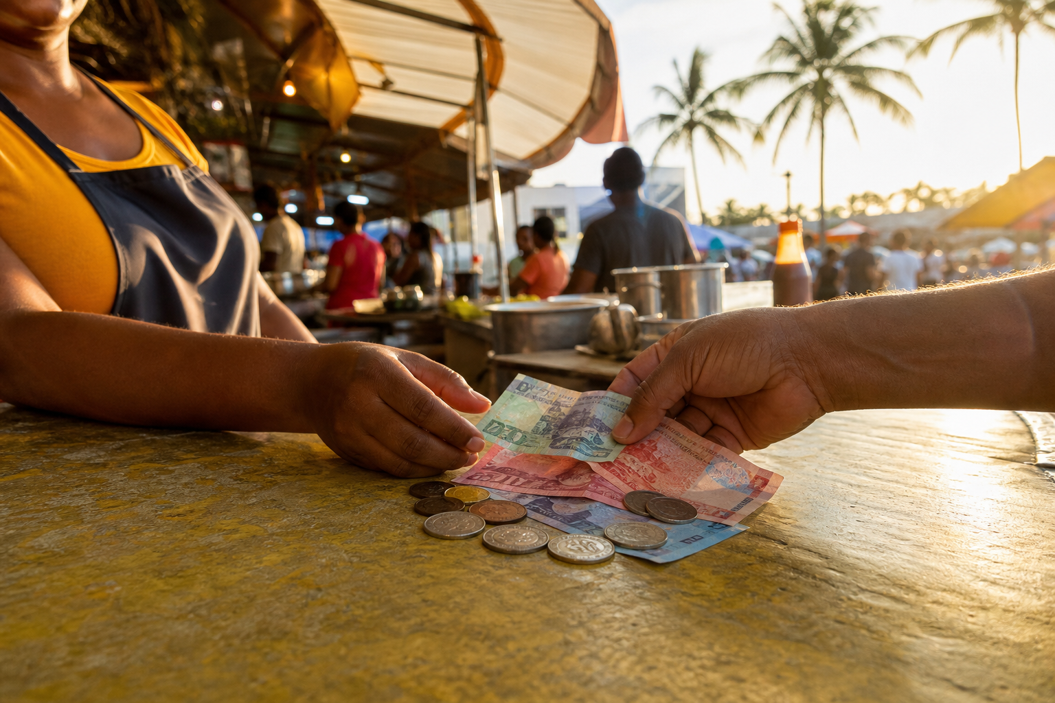 Monnaie à la Trinité-et-Tobago : devise, change, paiements, retraits et pourboires