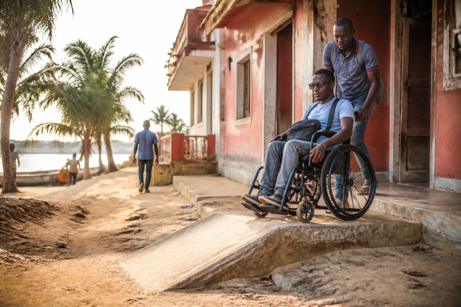 Accessibilité PMR au Guinée-Bissau : transports, hôtels, rues, difficultés