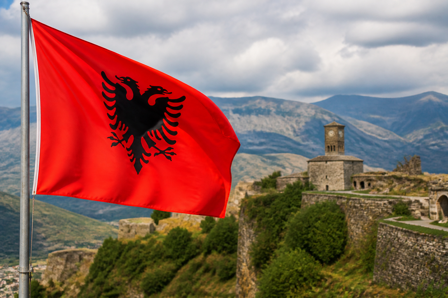 Drapeau de Albanie : histoire, signification, symboles
