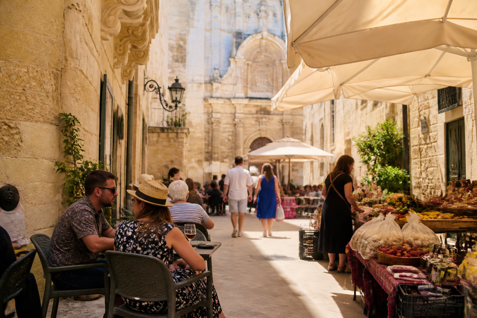 Les meilleurs marchés / street-food / quartiers foodie à Mdina