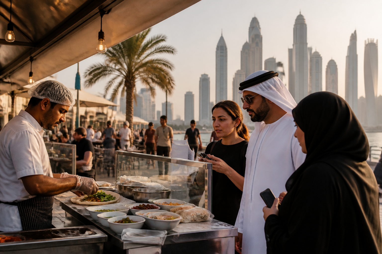 Prix de la street food aux Émirats arabes unis : budget repas et spécialités